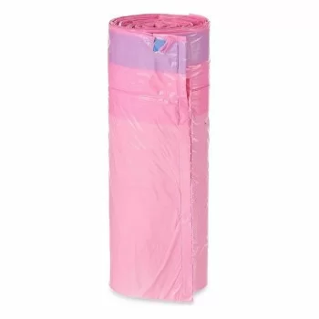 Rubbish Bags Perfumed Self-closing Pink Polyethylene 15... 2