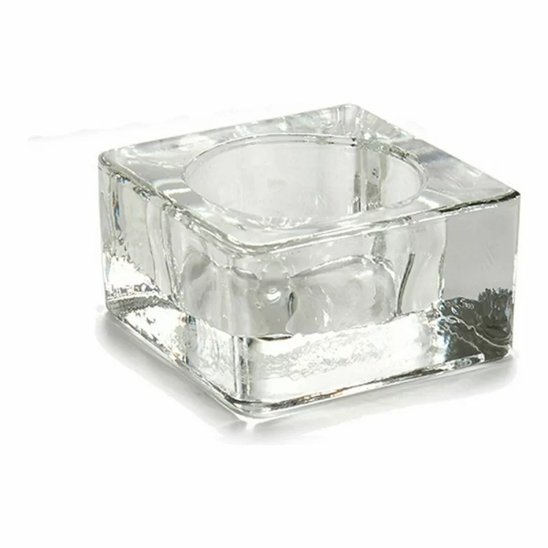 Candleholder Transparent Glass 6 x 3 x 6 cm (12...