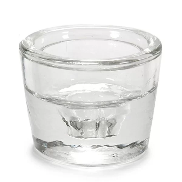 Candleholder Transparent Glass 6 x 4,3 x 6 cm (12 Units)