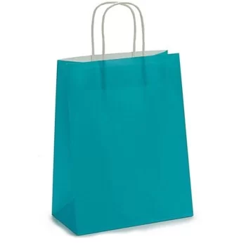 Set of Bags Paper Blue 11 x 36 x 21 cm (12 Units) 2