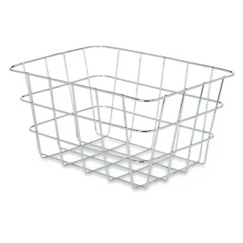 Multi-purpose basket Rectangular Silver Metal 24 x 12,5 x... 2
