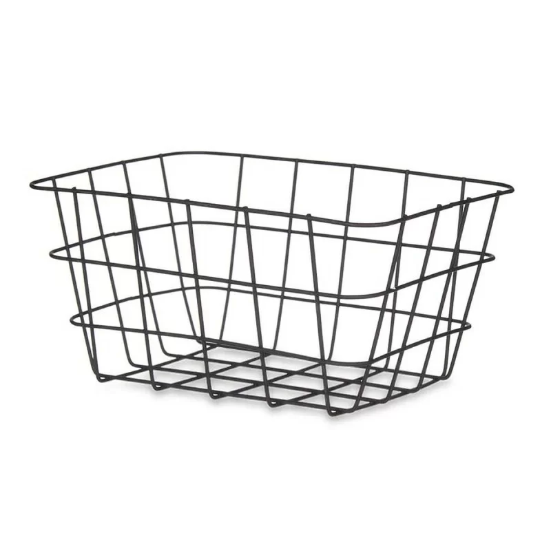 Multi-purpose basket Rectangular Black Metal...