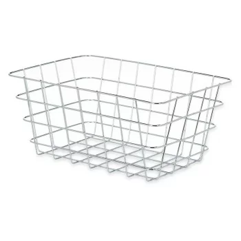 Multi-purpose basket Rectangular Silver Metal 31 x 14 x... 2
