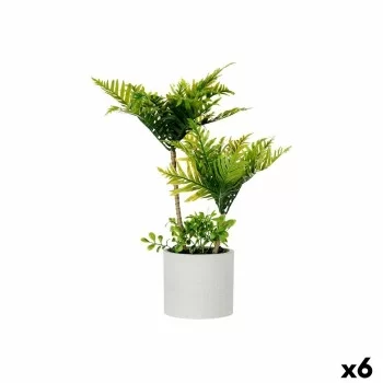 Decorative Plant Palm tree Plastic Cement 12 x 45 x 12 cm...