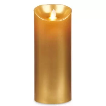 LED Candle Golden 8 x 8 x 20 cm (12 Units) 2