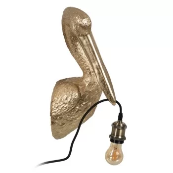 Wall Light Golden Resin A 19 x 20 x 45 cm