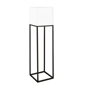 Floor Lamp Block White Grey Polyethylene Steel 38 x 38 x...