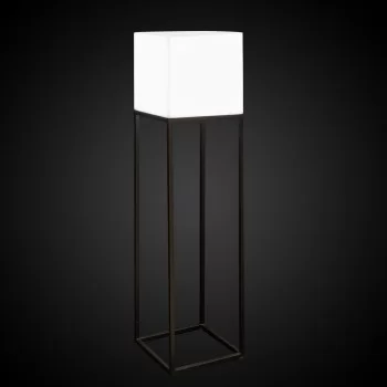 Floor Lamp Block White Grey Polyethylene Steel 38 x 38 x... 2