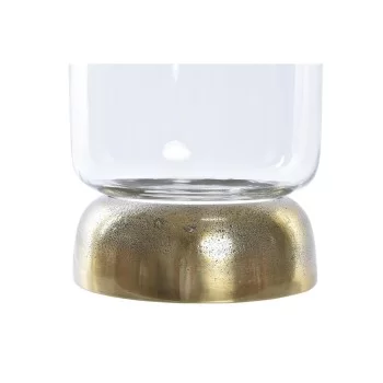 Candleholder DKD Home Decor Crystal Golden Aluminium 14 x... 2