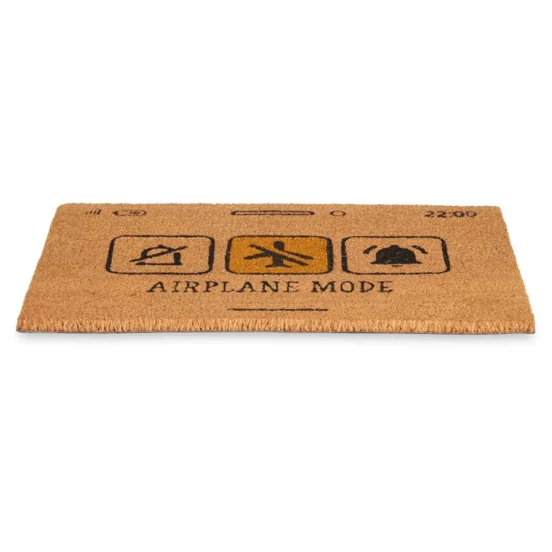 Doormat Airplane Mode Yellow Natural 60 x 1 x...