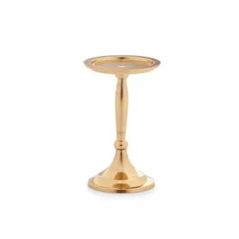Candle Holder Golden Aluminium 10 x 17 x 8,5 cm (8 Units) 2