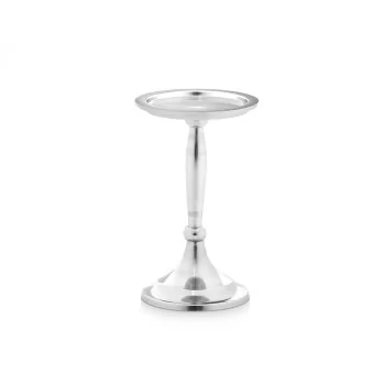 Candle Holder Silver Aluminium 10 x 17 x 8,5 cm (8 Units) 2