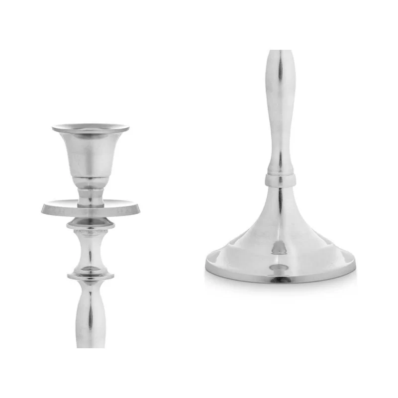 Candle Holder Silver Aluminium 4,5 x 23 x 8 cm...