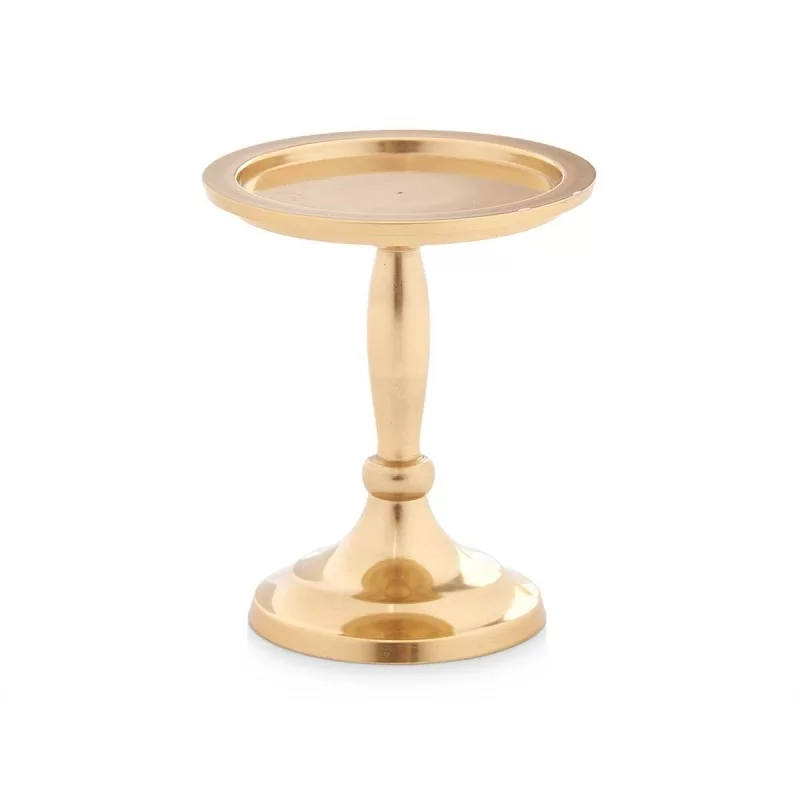 Candle Holder Golden Aluminium 10 x 12 x 10 cm...
