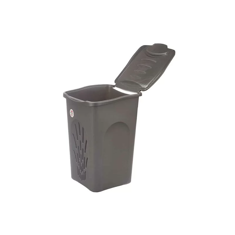 Laundry basket Stefanplast Anthracite Plastic...