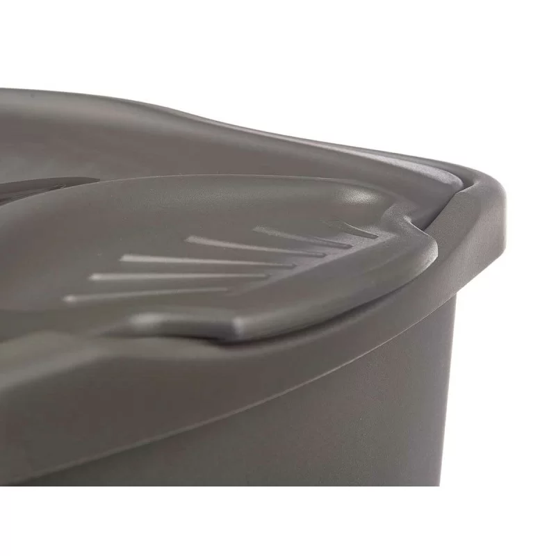Laundry basket Stefanplast Anthracite Plastic...