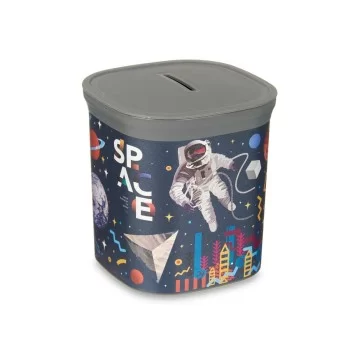 Money box Multicolour Astronaut Plastic 9 x 10,2 x 9 cm... 2