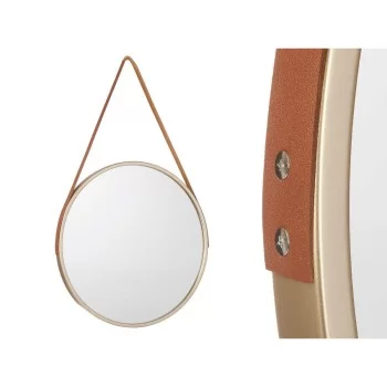 Wall mirror Brown champagne Crystal Polyskin 45 x 45 x 3... 2