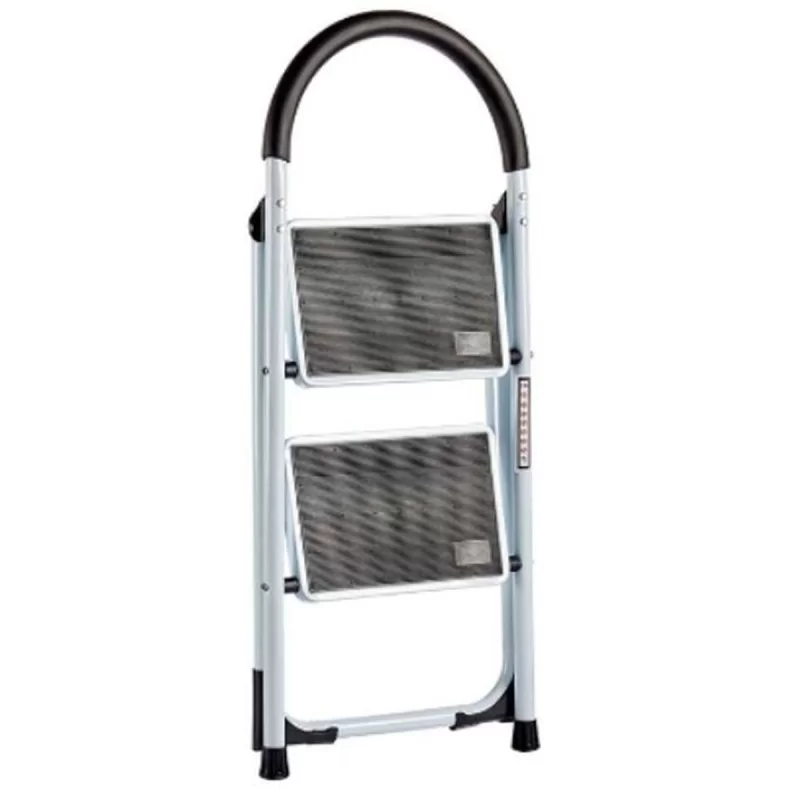 Folding ladder White Black Grey Metal 38 x 50 x...