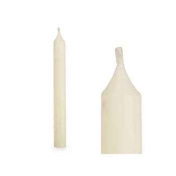 Candle Set 2 x 2 x 15 cm Cream (12 Units) 2