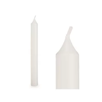 Candle Set White 2 x 2 x 15 cm (12 Units) 2