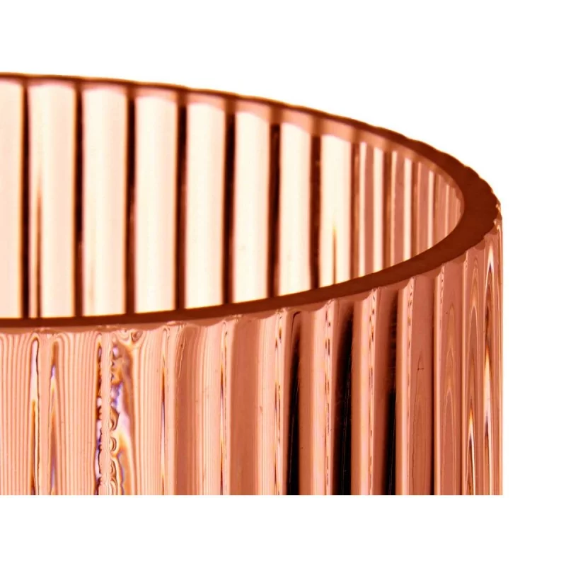 Vase Stripes Orange Crystal 8 x 23 x 8 cm (8...