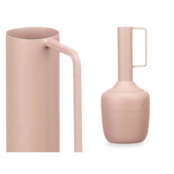 Vase With handle Sand Steel 12 x 30 x 12 cm (6 Units) 2