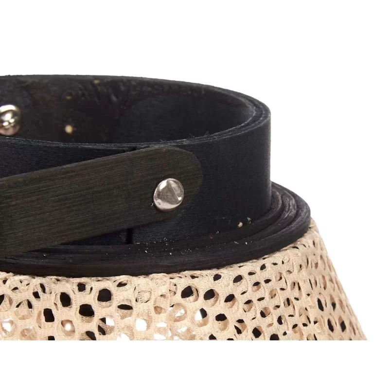 Candleholder Lantern With handle Beige Wood...