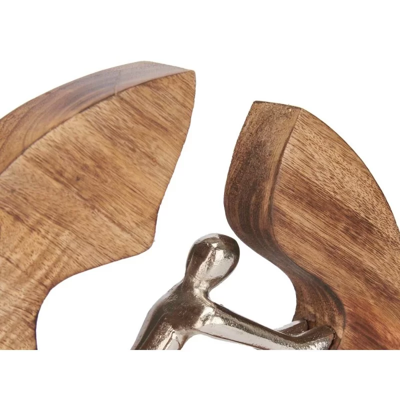 Decorative Figure Silver Metal 22 x 22 x 4 cm...