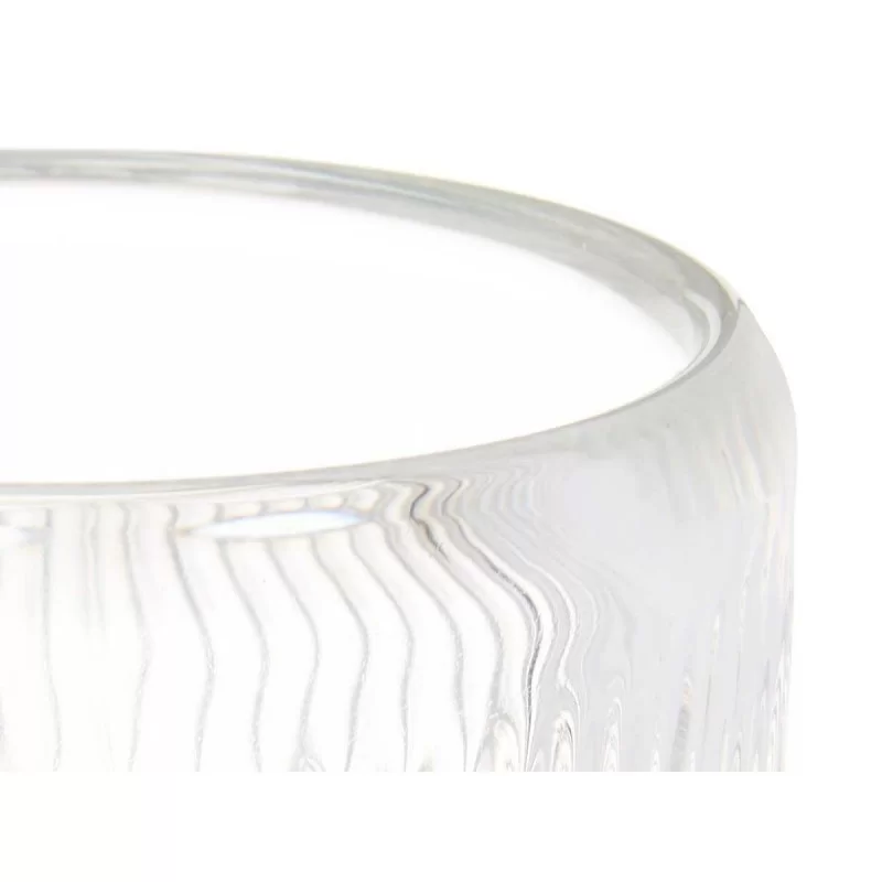 Candleholder Stripes Transparent Crystal 9 x...