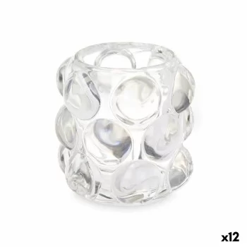 Candleholder Microbeads Transparent Crystal 8,4 x 9 x 8,4...