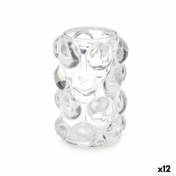 Candleholder Microbeads Transparent Crystal 8,4 x 12,5 x...