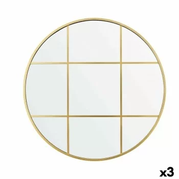 Wall mirror Window Golden polystyrene 80 x 80 x 3 cm (3...