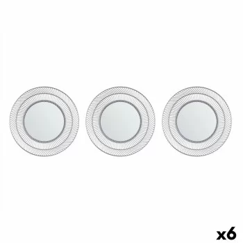 Mirror Set Circular Silver polypropylene 78 x 26 x 2,5 cm...