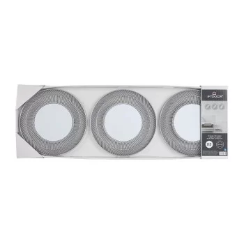 Mirror Set Circular Silver polypropylene 78 x 26 x 2,5 cm... 2