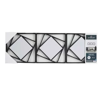 Mirror Set Squared Abstract Black polypropylene 78 x 26 x... 2
