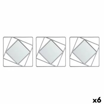 Mirror Set Squared Abstract Silver polypropylene 78 x 26...