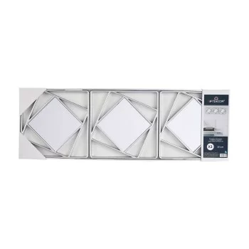 Mirror Set Squared Abstract Silver polypropylene 78 x 26... 2