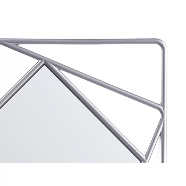 Mirror Set Squared Abstract Silver polypropylene 78 x 26 x 2,5 cm (6 Units)
