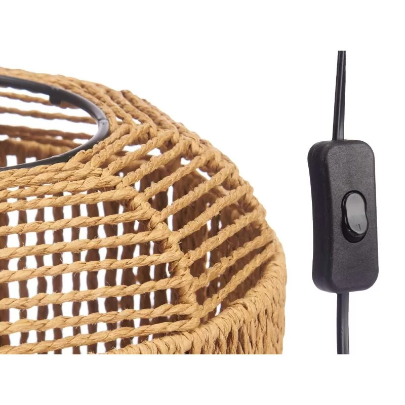 Desk lamp Rope 40 W Brown Black 21 x 27 x 20 cm...