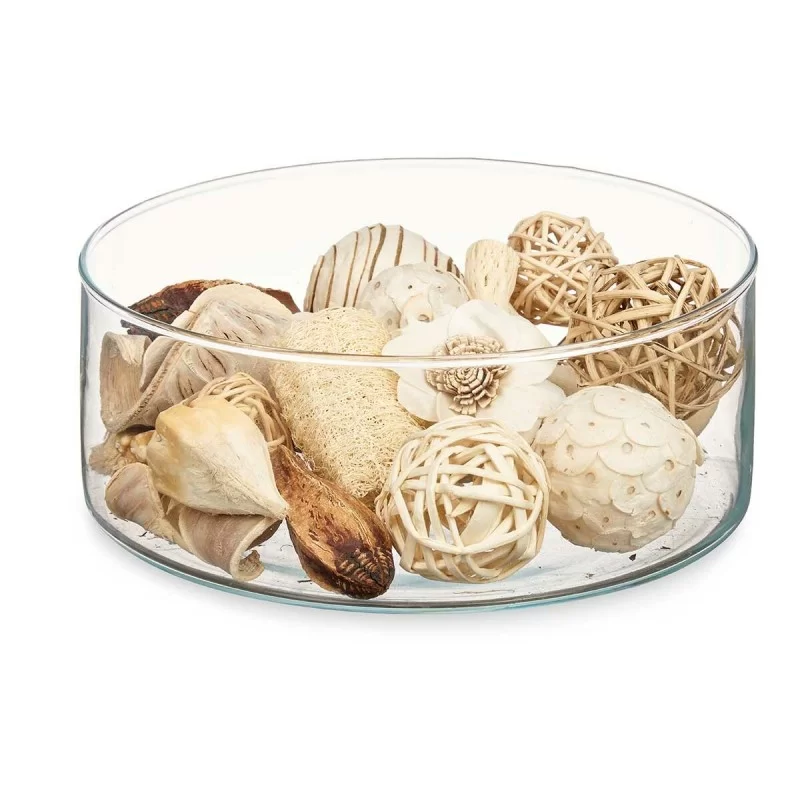Decorative Potpourri White Brown 16 x 21 x 7 cm...
