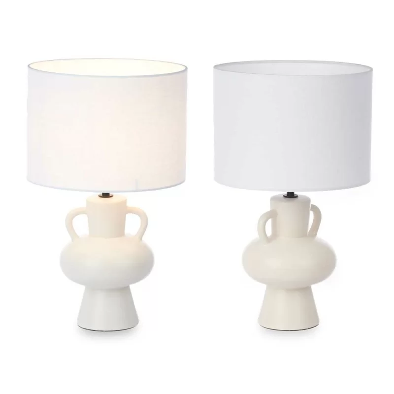 Desk lamp Vase 40 W White Ceramic 24 x 39,7 x...