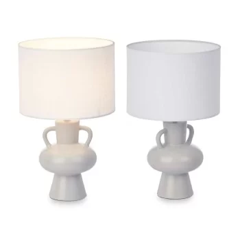Desk lamp Vase 40 W Grey Ceramic 24 x 39,7 x 24 cm (4 Units) 2
