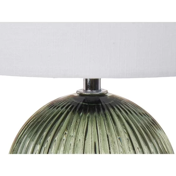 Desk lamp Stripes 40 W Green Crystal 25,5 x 43,5 x 25,5 cm (4 Units)