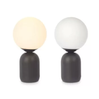 Desk lamp Ball 40 W White Black Ceramic 15 x 28,5 x 15 cm... 2
