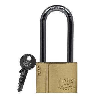 Key padlock IFAM SR40AL Length Brass Steel 1,31 x 3,99 x...