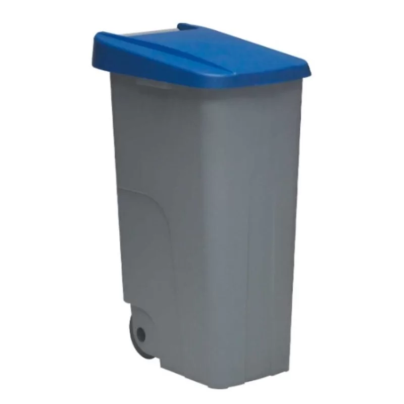 Dustbin with Wheels Denox 85 L Blue 58 x 41 x...