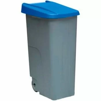 Dustbin with Wheels Denox 110 L Blue 58 x 41 x 89 cm 2