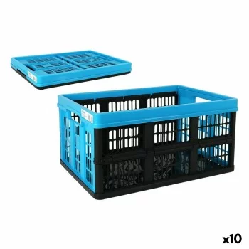 Folding Box with Handles Tontarelli Voilà Blue 53 x 37 x...