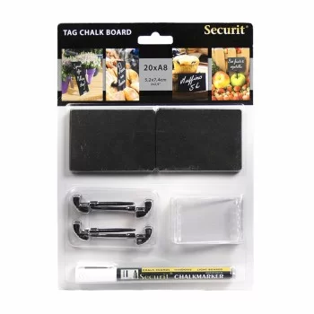 Board Securit With support Set 5,2 x 7,4 cm 20 Units Black 2